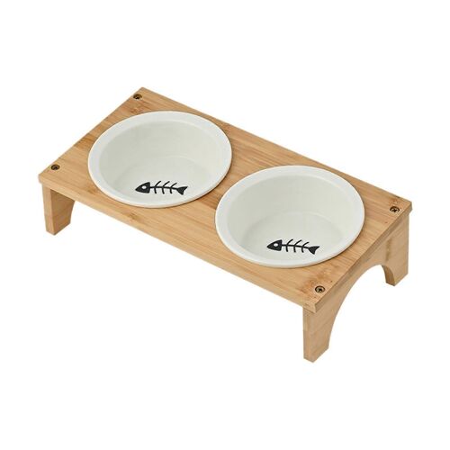 Gamelle Surelevee Pour Chien, Anti-Fuite, Adaptee Aux Moustaches, Fournitures Pour Animaux De Compagnie, Boîte De Voyage Interieure