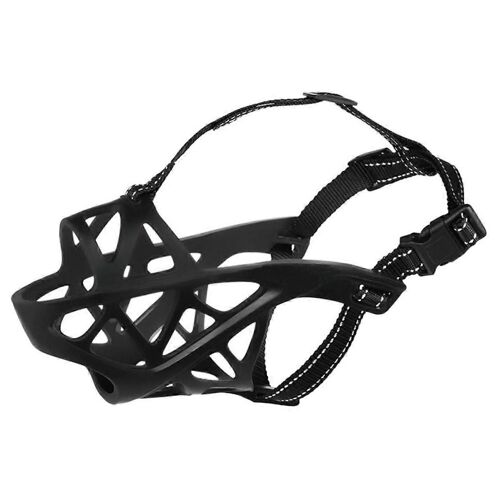 Museliere Ajustable Et Respirante Pour Chien, Ideale Pour Les Aventures En Plein Air, Fabriquee En Tpr De Qualite.