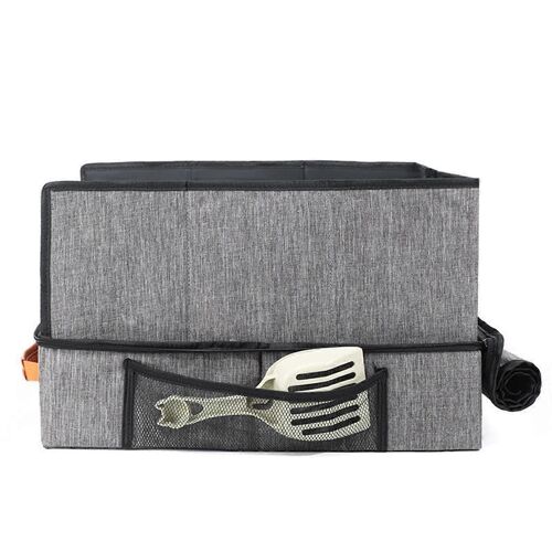 Bac a litiere portable pour chats, etanche, avec couvercle, fond rigide, fermeture eclair, pour l'apprentissage de la proprete et les voyages