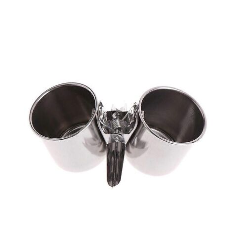 Mangeoire A Oiseaux En Acier Inoxydable Pour Cage, Perruches, Bol De Nourriture, Perroquets, Tasse A Eau Avec Clip Pour Pinsons, Inseparable