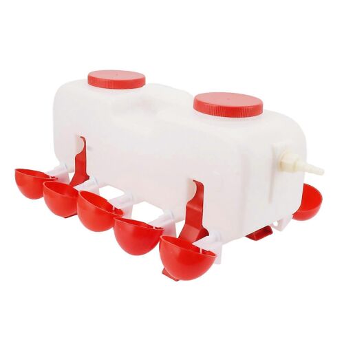 Abreuvoir Automatique Pour Volailles, 10 L, Grands Abreuvoirs Avec 10 Bols