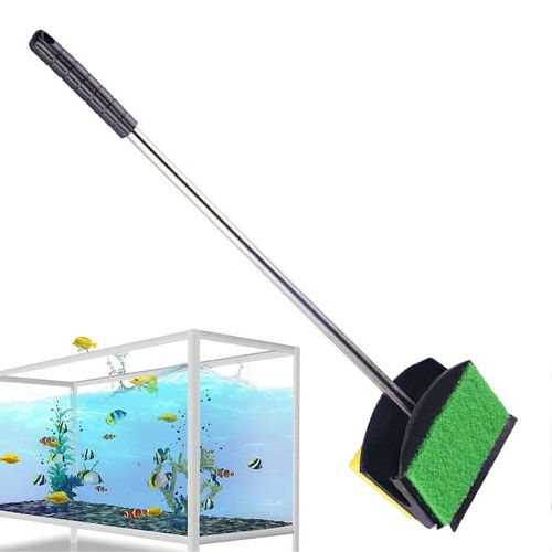 Grattoir A Algues Pour Aquarium, Brosse De Nettoyage, Epurateur A Long Manche