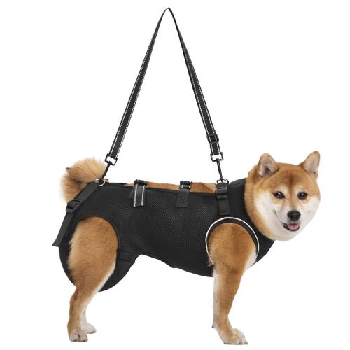 Harnais De Levage Pour Chien Senior, Doux, Respirant, Reglable, Noir S.