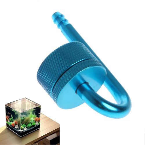 Appareil De Pompe A Air D'aquarium, Diffuseur De Co2 Pour Plantes Aquatiques En Acier Inoxydable, Durable, Design Exquis En Forme De U.