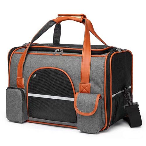 Sac De Transport Souple Pour Petits Animaux, Portable, Pour Chats Et Petits Chiens, Ouverture Approuvee Par Les Compagnies Aeriennes.