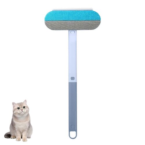 Brosse a poils d'animaux pour chats et chiens, epilation efficace, toilettage, anti-peluches portable (bleu, 1 piece)