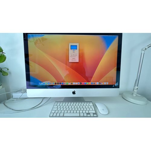 Apple iMac 27" année 2017 Intel Core i7 - 4.2 Ghz - Ram 40 Go - DD 456 Go Processeur 4,2 GHZ INTEL CORE i7 quatre coeur Graphisme Radeon pro 580.860 Mémoire 40 Go 2400 MHZ DDR4 Mac OS VENTURA 13.7.8 Ecran Retina 27 pouces Stockage 456,62 Go