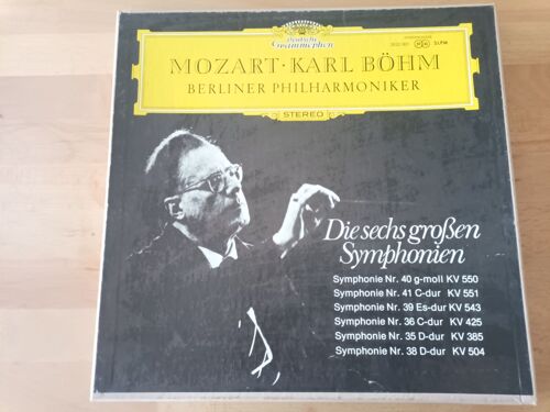Mozart Karl Bohm Berliner Philharmoniker Deutsche Grammophon Stereo 2832 001