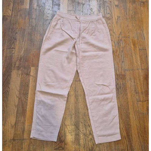 Pantalon Femme Ajusté Zara Rose Clair Taille 36 S