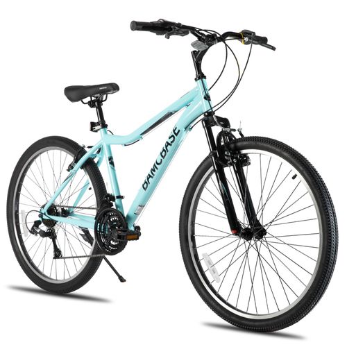 Vélo Vtt 26 Pouces 21 Vitesses Hiland Acier Hi-Ten Homme Femme Cadre Base Vert