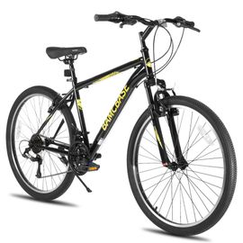 Vélo Vtt 26 Pouces 21 Vitesses Hiland Acier Haute Résistance Hardtail V-Brake Agave Homme Femme Noir