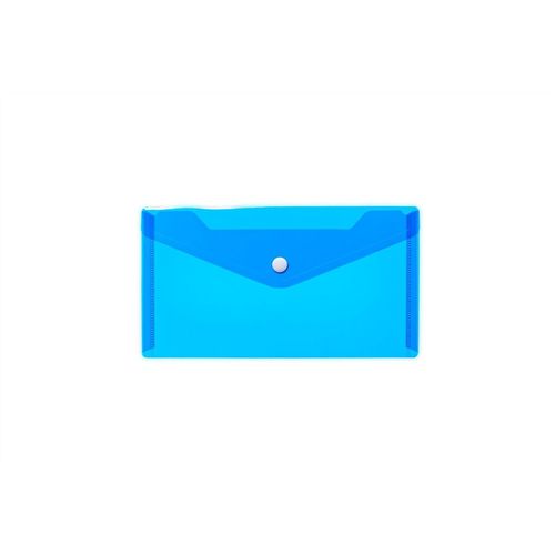 Herma Pochette À Documents Pp Format 220x120mm Fermeture Pression Bleu