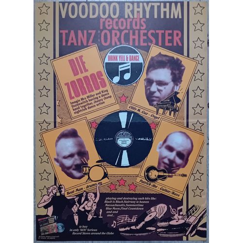 Die Zorros: History Of Rock Vol.7 Poster - Affiche Suisse- Voodoo Rhythm 2003