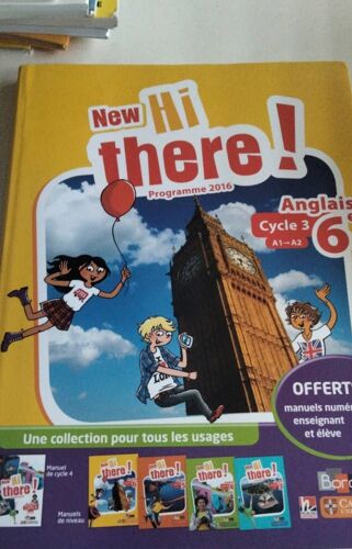 New Hi There ! Programme 2016 Anglais 6° Bordas