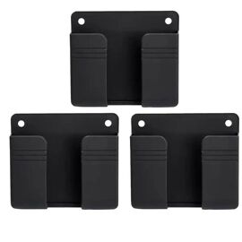 Boîte Rangement Téléphone Bureau - 30 Compartiments - Montage Clip Sans Outil - Bois - Noir Ou Marron