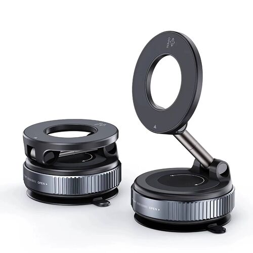 Support De Téléphone Magnétique Universel Avec Forte Ventouse 1.5kg Adsorption 18-65 Kpa 360 ° Support De Tableau De Bord De Voiture Rotatif Pour Téléphone Black
