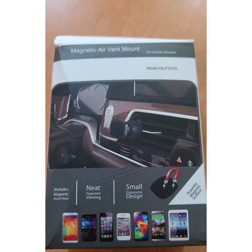 Porte Smartphone Magnétique Sur Grille De Ventilation Voiture