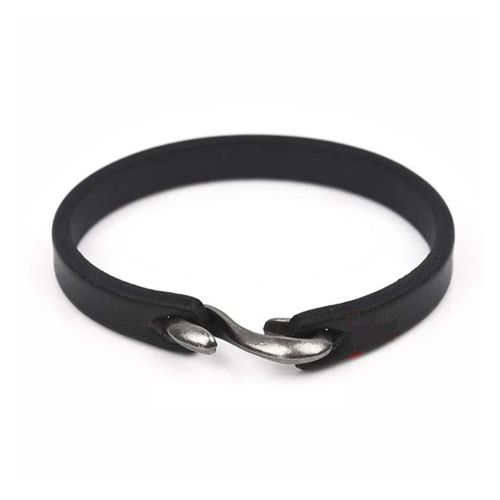 Zense - Bracelet Pour Homme En Cuir Avec Attache Noire Zb0353