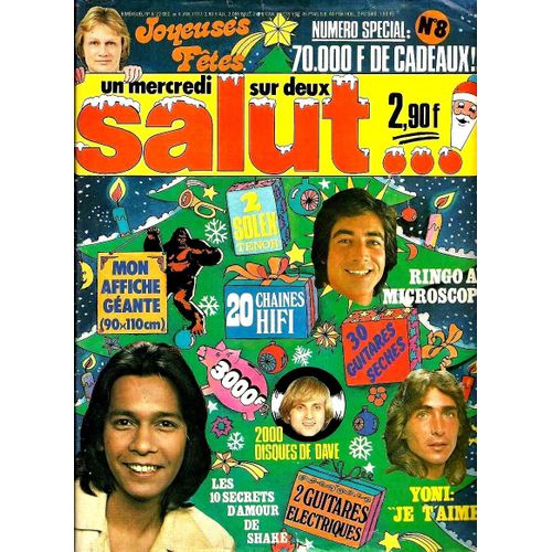 Salut 8 1977 Complet Lenorman/Shake/Peyrac/Mitchell/Cloclo/Yoni/Sheller/Nicoletta/Clerc/Sheila/Carene Cheryl/Dave/Ringo/Chakiris/Francois Valery/Charlebois/King Kong