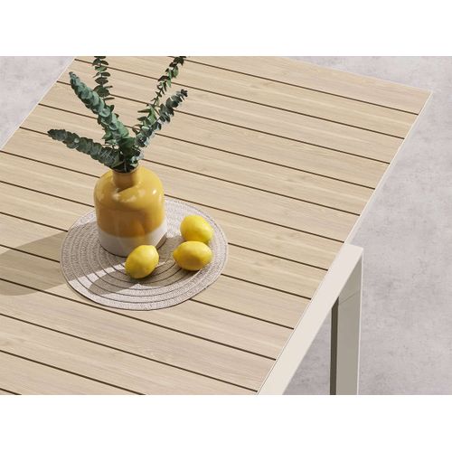 Table De Jardin Rectangulaire Extensible Coulissante Evasion 8/10 Places Lin Et Argile - Hespéride