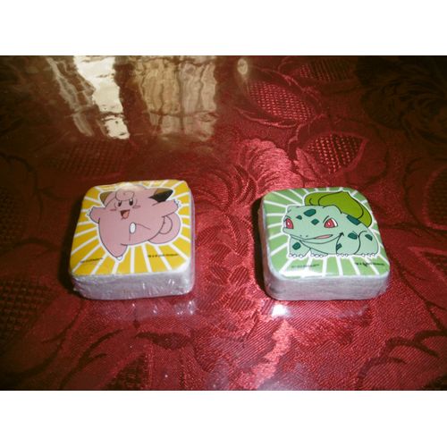 Serviette Essuie Main Pokemon Magic Towels " Melofee " Et Bulbizarre Lot De 2 Nintendo