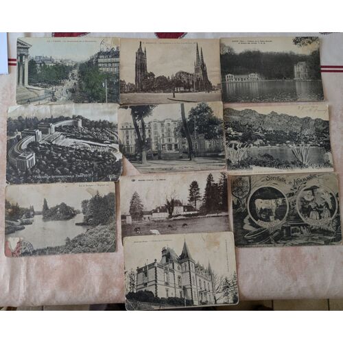 Lot De 10 Anciennes Cartes Postales (Lot 11)