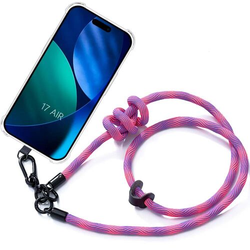 Coque Pour Iphone Air, Protection Coins Renforcés Antichoc Avec Cordon Rose Amovible - E.F.Connection