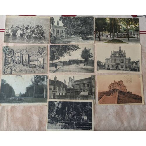 Lot De 10 Anciennes Cartes Postales (Lot 17)