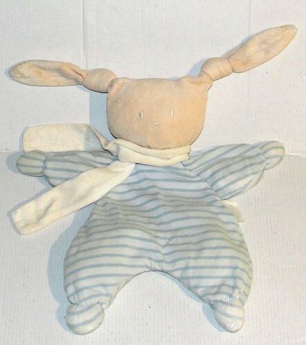 doudou lapin beige patachou rayé bleu vintage corolle