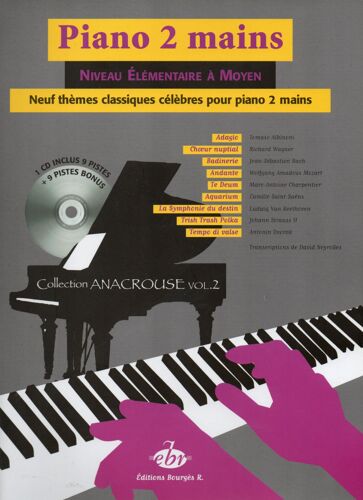 9 Thèmes Classiques Célèbres Pour Piano Vol. 2 / Recueil + Cd