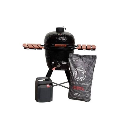 Barbecue Kamado Le Gaulois ¿ Céramique ¿ Mixte Gaz et Charbon ¿ Cuisson 3 Zones ¿