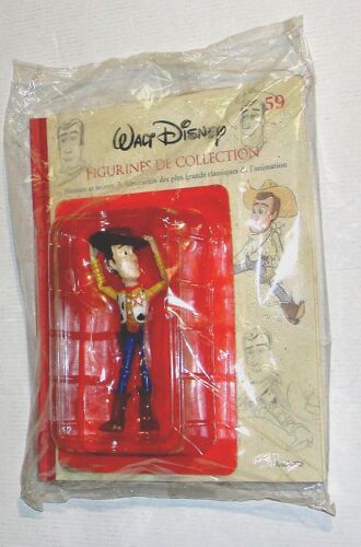 figurine toy story woody Disney pixar + Livre Sur Les Secrets Du Personnage N°59 Disney