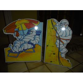 Plaques Carton Fort  Publicitaires Bibendum Michelin Lot De 2