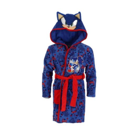 Peignoir - Robe De Chambre Sonic Enfant – Bleu ( 3-10 Ans ) (Taille 3-4 Ans,Couleur Bleu)