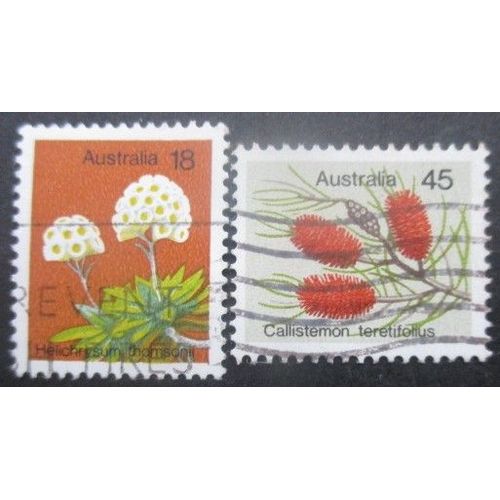 Australie N°576 Et 577 Fleurs Oblitérés