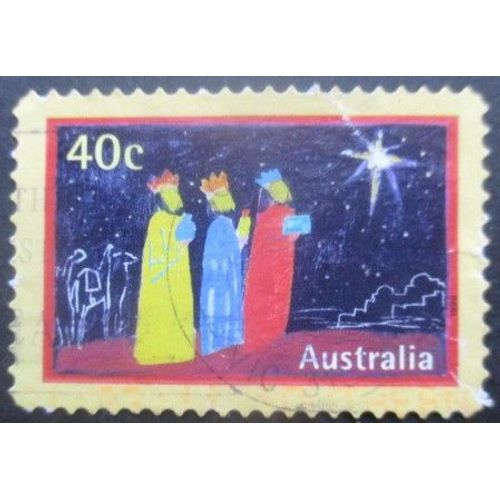 Australie N°1722 Adhésif Noel Oblitéré