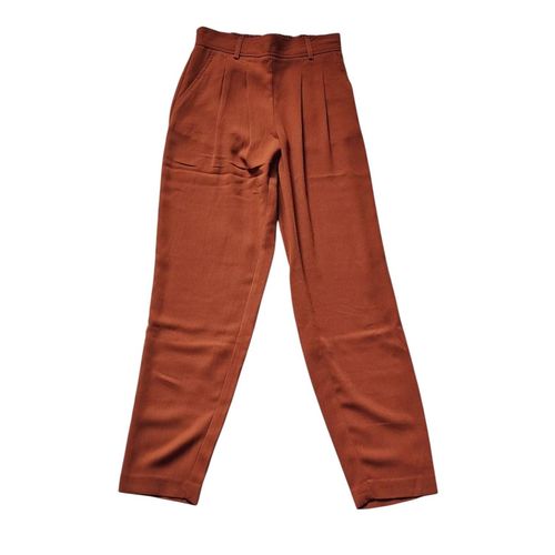 Pantalon Décontractée Marron Taille Xs
