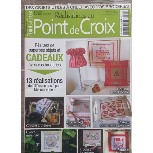 Revue Realisations Au Point De Croix Decembre 2009 Pas A Pas Cadeaux De Noel