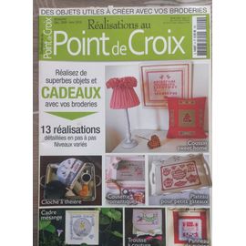 Revue Realisations Au Point De Croix Decembre 2009 Pas A Pas Cadeaux De Noel