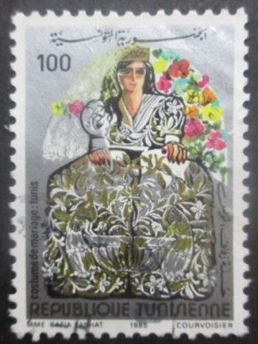 Tunisie N°1042 Costume De Mariage Oblitéré