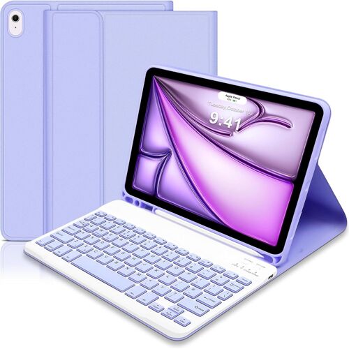 KALANKA-Étui avec clavier pour iPad 10e génération 10,9"" 2022 (violet)