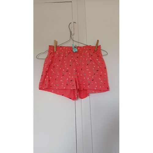 Short Rose A Motifs Fille 12 Ans