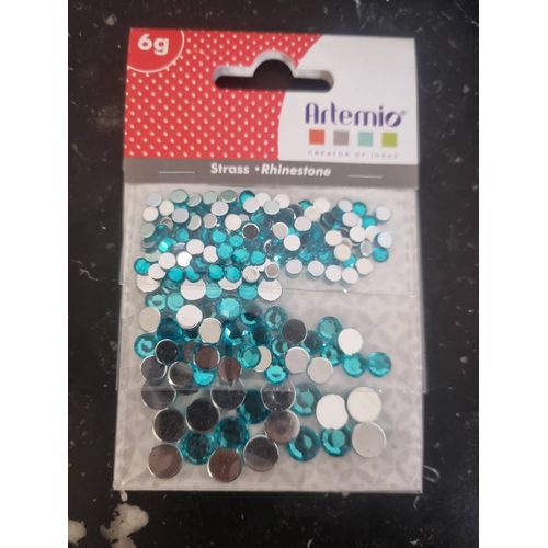 Strass À Facette Non Hotfix Bleu Turquoise Artemio 6g
