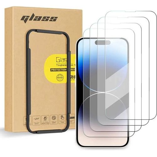 Protecteur D'écran - Fyy - Iphone 14 Pro 6.1" - Verre Trempé 9h - 4 Pièces - Installation Facile