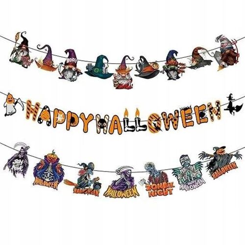 Décorations Halloween Suspendues : Ensemble 3 Sorcières, Zombies et Vampires !