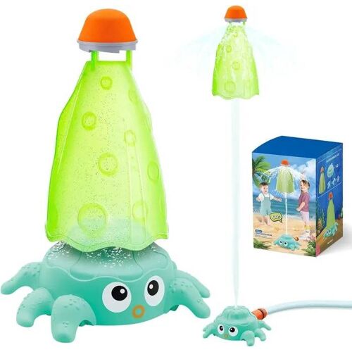 Jouet - Babyhelen - Fusée À Eau En Forme De Pieuvre - Vert - 27 X 16 Cm - Pour Enfants À Partir De 3 Ans