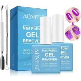 Démaquillant Professionnel - Aliver - Gel Naturel - 2x15ml - Lime Offerte - Efficacité Et Douceur Multicolore