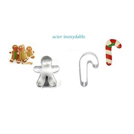 X2 Emporte-Pièce Bonhomme, Sucre D'Orge En Acier Inoxydable 304
