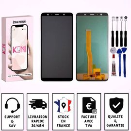 Ecran Pour Samsung Galaxy A7 2018 A750, A750f, Sm-A750f Noir Vitre Tactile Lcd - Lcd / Noir / Avec Kit Outils
