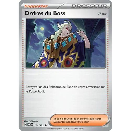 Carte Pokémon - Ordre Du Boss - 114/132 - Méga-Evolution